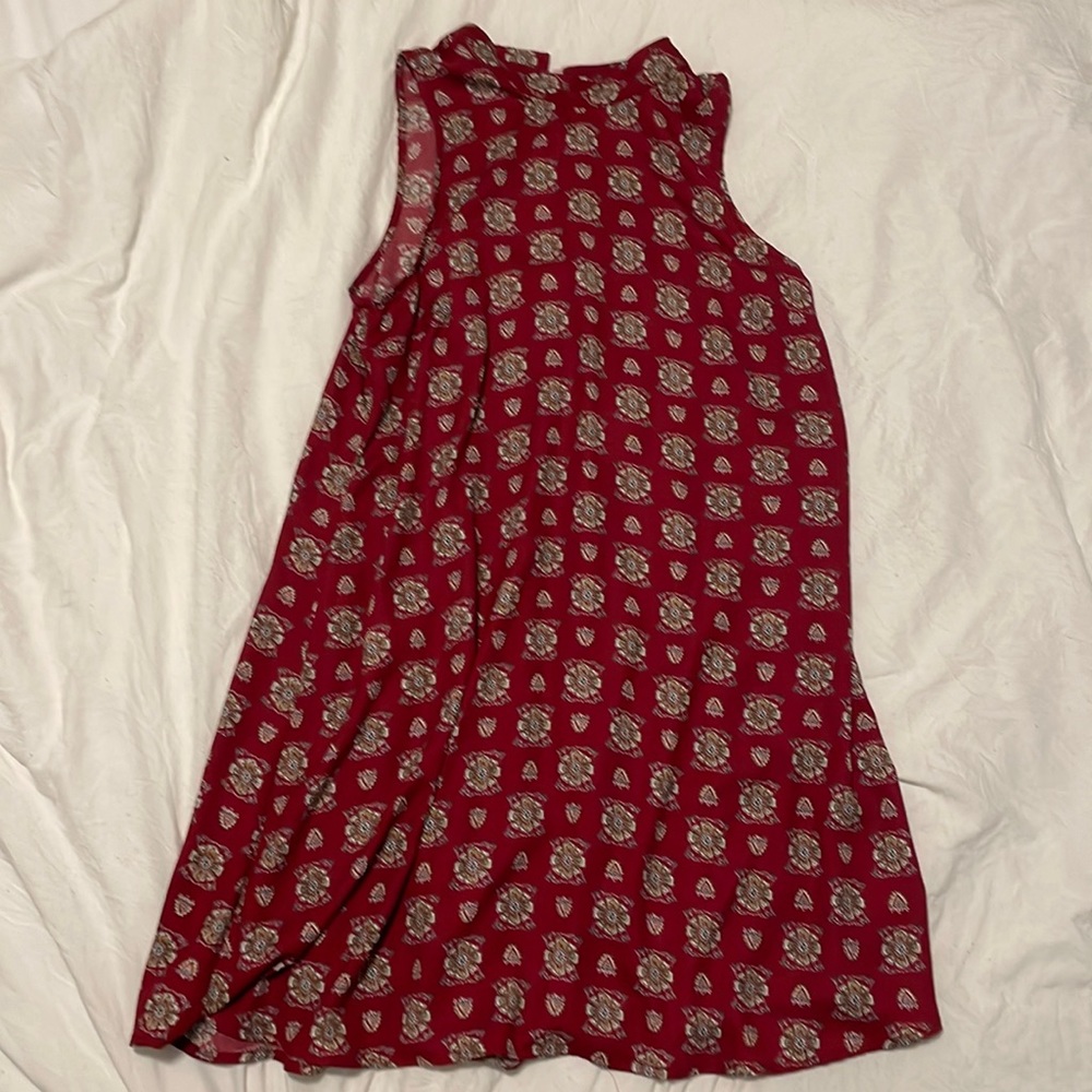 BOHO MOCK NECK DRESS